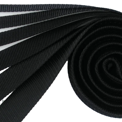 Correas de nailon ligeras NEGRAS-6 ANCHOS-2, 5, 10, 25, 50 o 100 yardas Foto 1 de 3