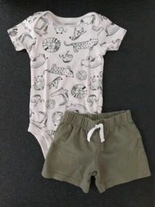 Carter's Just One You Cool Like Daddy Bodysuits and Shorts Boy's Size 18 Months - Picture 1 of 5