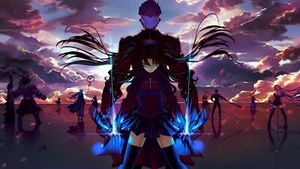 Anime girls fate series tohsaka rin aqua eyes stockings CCG Gaming Mat Desk - Picture 1 of 1