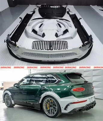 FITS BENTLEY BENTAYGA FRONT LIP REAR DIFFUSER TRUNK SPOLER DRY CARBON BODY KITS - Image 1 of 4