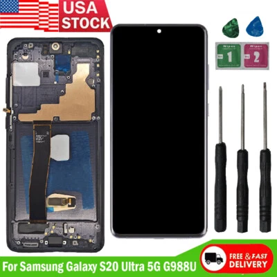 OLED For Samsung Galaxy S20 Ultra 5G G988U LCD Display Touch Screen Replacement - Image 1 of 4