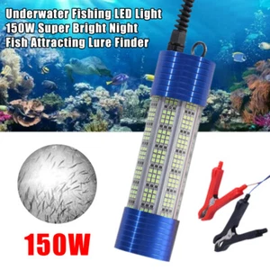 Unterwasser LED Angellicht Seefischen Nacht Fischfinder Lichter 150W 12V AC/DC - Picture 1 of 25