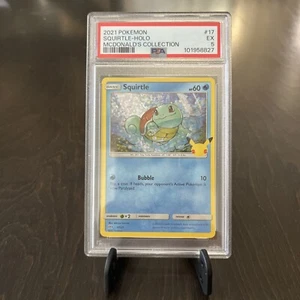 Squirtle 017/025 McDonald's 25th Anniversary Promos Holo PSA 5 Excellent Error📈 - Picture 1 of 2