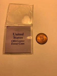 1999 P Lincoln Cent, Penny, Off Center error - Picture 1 of 4