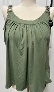 Top con aros COCO REEF verde palma para mujer solo precio de venta sugerido por el fabricante 98 USD - Imagen 1 de 13