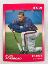 1989 STAR CO. Minor League Baseball Card#117-JAIME ROSEBORO, St. Lucie Mets