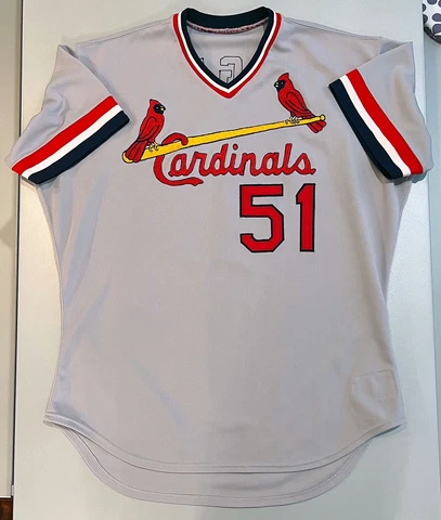 WILLIE McGEE 1989 RAWLINGS VINTAGE CARDINALS JERSEY AUTOGRAPHED SIGNED PSA/DNA! Cover
