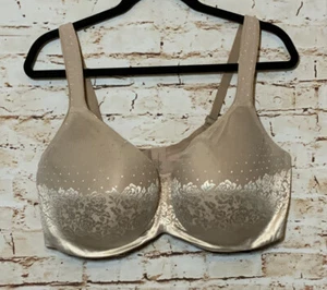 SOMA 44G Stunning Support Balconette Bra RN 79984 Tan Nude Underwire Floral - Picture 1 of 5