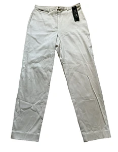 Ralph Lauren Pants Women's Sz 10 Petite Ivory Oyster Derby New Cream Equestrian - Picture 1 of 16