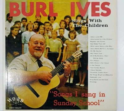 RARE_!!! BURL IVES SINGS WITH THE CHILDREN WORD STEREOPHONICS WST-8130-LS - Image 1 of 4