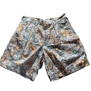 Banana Republic Mens Shorts Size 32 Tropical Jungle Safari Print Fish Vintage - Picture 1 of 11