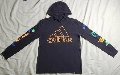 Adidas Boys Youth XL 18-20 X Large Color Black Long Sleeve Stripe - Image 1 of 4