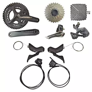 2023 Shimano Ultegra 11s Disc Groupset 50/34t 170mm Crank, Shift/Brake, RD, FD - Picture 1 of 11