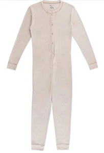 Fruit of the Loom One Piece Boys / Girls Union Suit Size Medium (8) Oatmeal/Tan - Picture 1 of 6