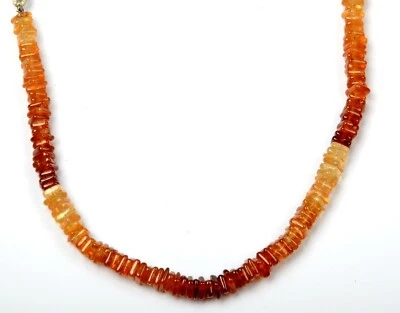 Hessonite Garnet Beads 8 Inch Strand 5-6 MM Smooth Square Shape Gemstone Beads - Image 1 of 4
