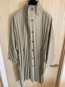 Issey Miyake homme plisse edge coat size 1 Color Beige - Picture 1 of 3