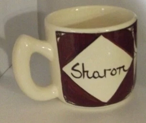 Handmade Hawaiian coffee mug word Sharon and Kalona Pohaku kiln - Picture 1 of 13