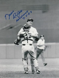 DAVE RIGHETTI NEW YORK YANKEES NO-HITTER 7-4-83 ACTION SIGNED 8x10 - Picture 1 of 1