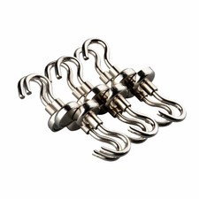 12PC Strong Magnetic Hooks Neodymium Hanger Kitchen Refrigerator Ferrous Base