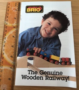 Vintage 1996 BRIO Wooden Railway Catalog * 31 pp * Toys Sets Kits Accessories - Picture 1 of 8