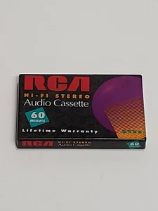 RCA Hi-Fi Audio Cassette Tape 60 Minute Audio Normal Bias Sealed New M1 Stereo - Picture 1 of 3