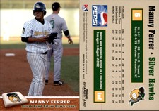 Manny Ferrer 2007 Grandstand South Bend Silver Hawks #10 Card