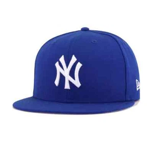 New York Yankees MLB Authentic New Era 59FIFTY Fitted BLUE WHITE Size 7 1/8 ,CL2 - Picture 1 of 2
