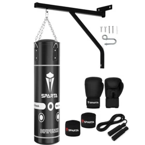Punch Bag Boxing Bag  2ft 3ft 4ft 5ft Heavy Filled MMA Punching Bag Kick boxing - Picture 1 of 14