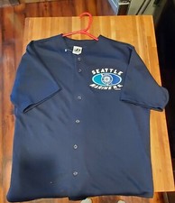 Vintage 2001 Seattle Mariners Ichiro Suzuki Dynasty Jersey Mesh Mens Size L