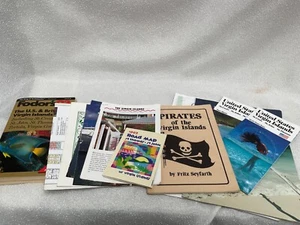 Vintage Virgin Islands Souvenirs '90s - Fodor's '93, Clippings, 'PIRATES' Book - Picture 1 of 7
