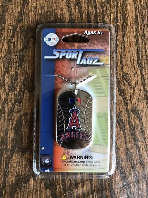Anaheim Angels MLB Officially Licensed Neck Tag Dog Tag Necklace LA ANGELS - Image 1 of 2