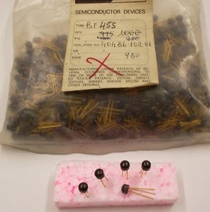 10 unidades / 10 piezas BF455 = BF255 = BF454 NPN AM/FM-V 25V 20mA 0.20W - Imagen 1 de 6