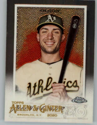 2020 Topps Allen and Ginter Chrome #230 Matt Olson (ref 159355) - Image 1 of 2