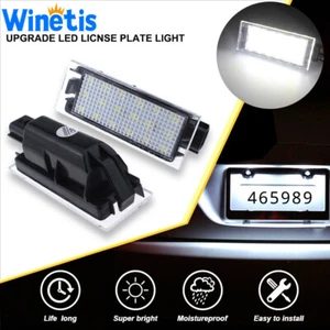 2X 6000K LED License Plate Light Bulbs for Renault Twingo Clio Megane Lagane - Picture 1 of 10