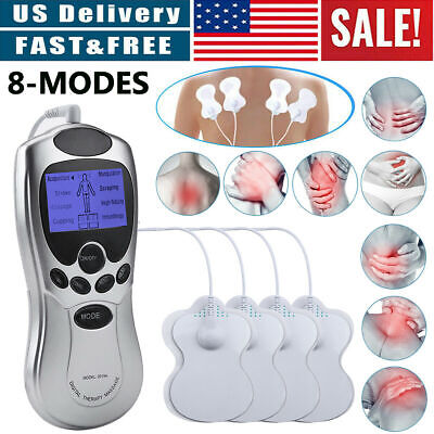 Unit Machine Electric Pulse Massager Muscle Stimulator Therapy Pain Relief USA • 11.59$
