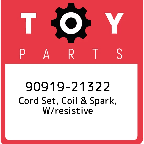 90919-21322 Toyota Cord set, coil & spark, w/resistive 9091921322, New Genuine O - Image 1 of 1
