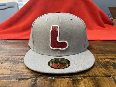 Boston Red Sox 1931 Logo Gray White Metallic Red New Era Fitted 7 7/8 Gray UV - Image 1 of 4