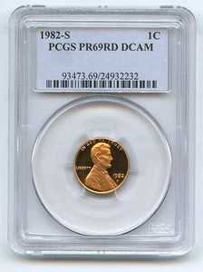 1982 S 1C Lincoln Cent Proof PCGS PR69DCAM - Picture 1 of 1