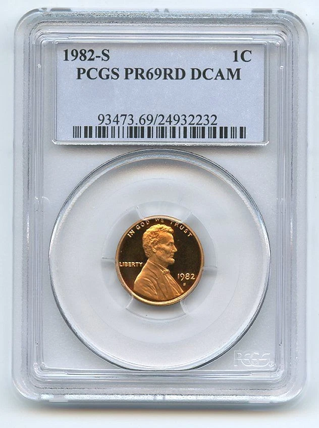 1982 S 1C Lincoln Cent Proof PCGS PR69DCAM - Image 1 of 1