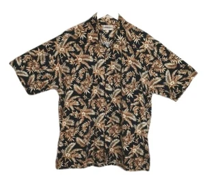 Campia Moda Hawaiian Shirt Short Sleeve Button Down XL 100% Cotton Panel Van - Picture 1 of 17