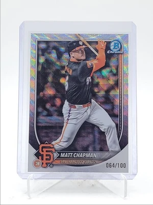 REFRACTOR ONDA MATT CHAPMAN 2025 BOWMAN CROMO VETERANOS/100 Q4060 - Imagen 1 de 2