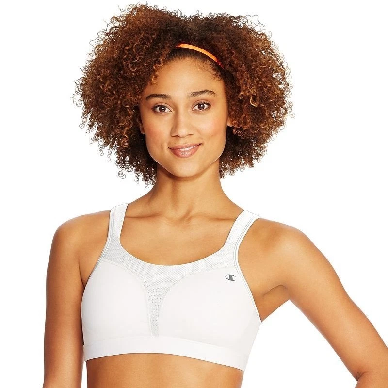 Champion Women's Full Support Spot Comfort Active Sports Bra, White 38DDD NWT - Image 1 of 1