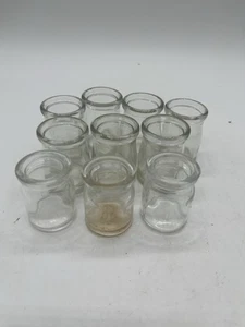 Lotto di 11 bottiglie di latte in vetro mini crema latte - Foto 1 di 6