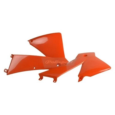 For KTM 125 2001-2004 Polisport 8424000002 Orange Radiator Scoops - Imagem 1 de 2