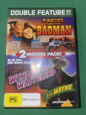 Angel and the Badman/Winds of the Wasteland VGC Free Local Post PAL 0 ALL Double - Image 1 of 3