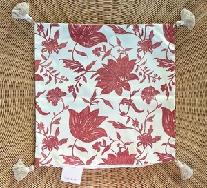 NEW Serena & Lily Deauville Outdoor Pillow Cover (20” SQ)-Poppy Red - Picture 1 of 2