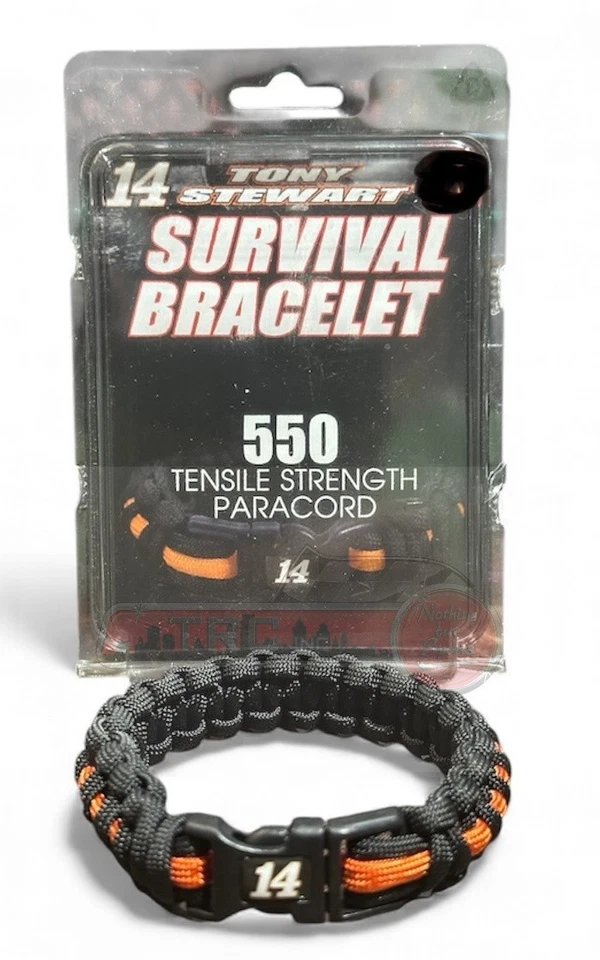Tony Stewart #14 Wincraft Survival Bracelet L/XL - Image 1 of 1