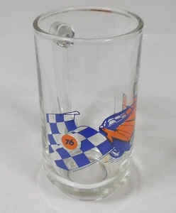 Union 76 Gasoline Vintage 12 oz. Glass Tumbler Mug, Checkered Flag Firebird - Picture 1 of 7