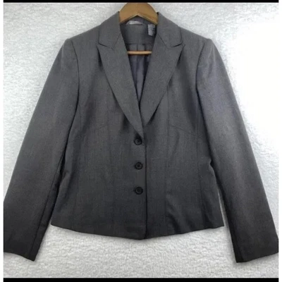 Chaqueta Hillard & Hanson 6 Mujer Gris Elastizada Carrera Oficina Académica Blazer Foto 1 de 4