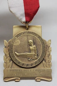 SPORTS/ 1979 I International Gymnastics Tournament Medal/ BENFICA PORTUGAL - Picture 1 of 4